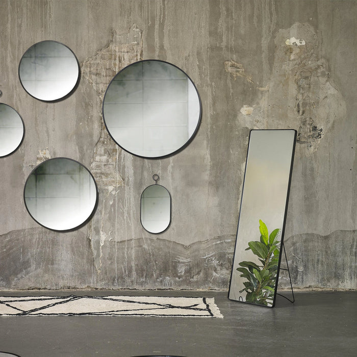 Mirror Vardo Black Iron/Mirror 60x60x1.2cm
