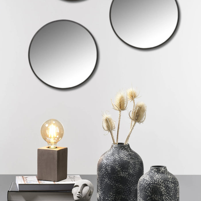 Mirror Vardo Black Iron/Mirror 60x60x1.2cm