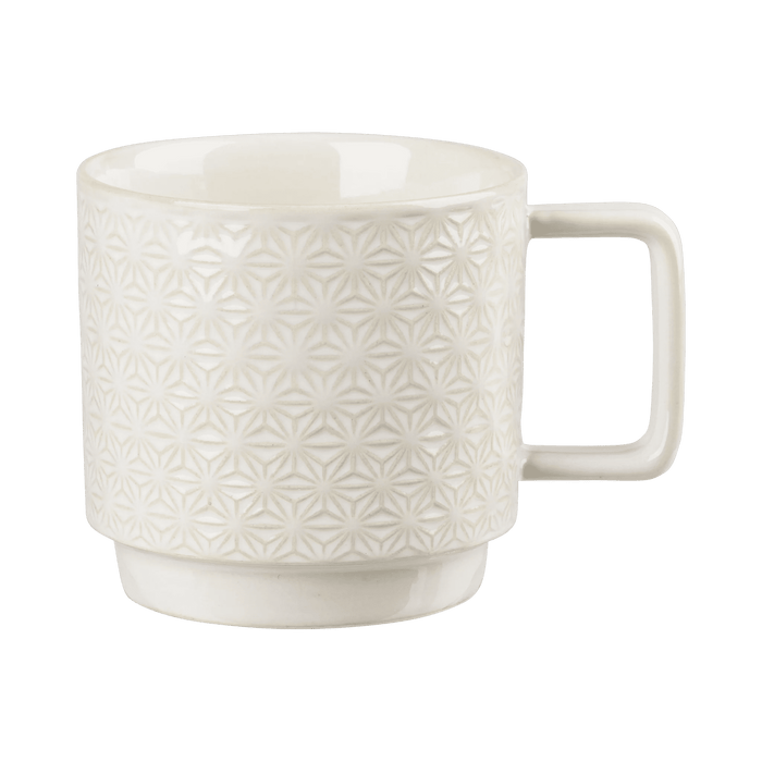 Mug Elstra Stoneware Offwhite 8.3x11.5x8cm