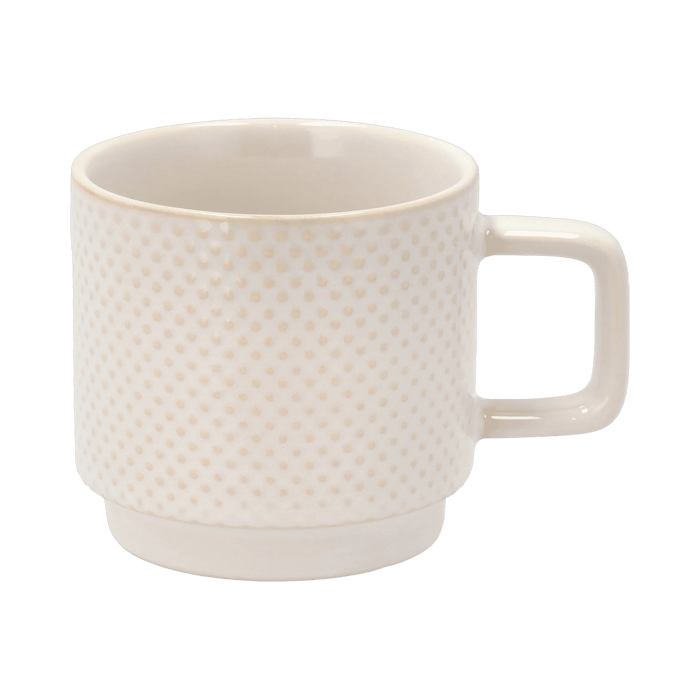 Mug Elstra Stoneware Offwhite 8.3x11.5x8cm