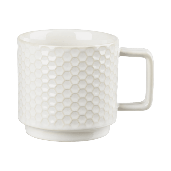 Mug Elstra Stoneware Offwhite 10x13.8x9.7cm