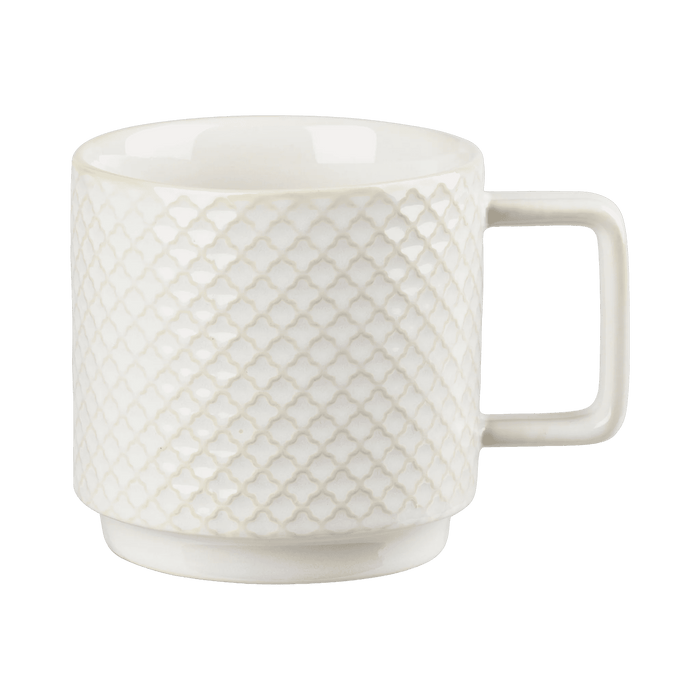 Mug Elstra Stoneware Offwhite 10x13.8x9.7cm