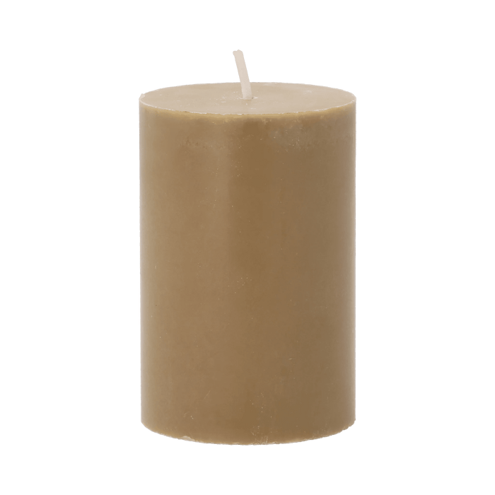 Pillar Candle Trae Amber Stearin 6x6x9cm