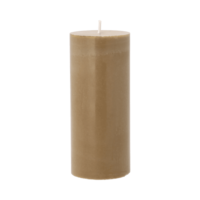 Pillar Candle Trae Amber Stearin 6x6x14cm
