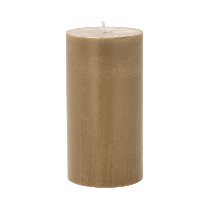 Pillar Candle Trae Amber Stearin 7.8x7.8x15cm