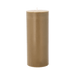 Beige cylindrical candle on a transparent background