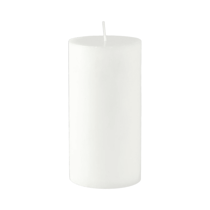 Pillar Candle Trae White Stearin 7.8x7.8x15cm