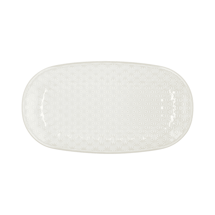Plate Elstra Stoneware Offwhite