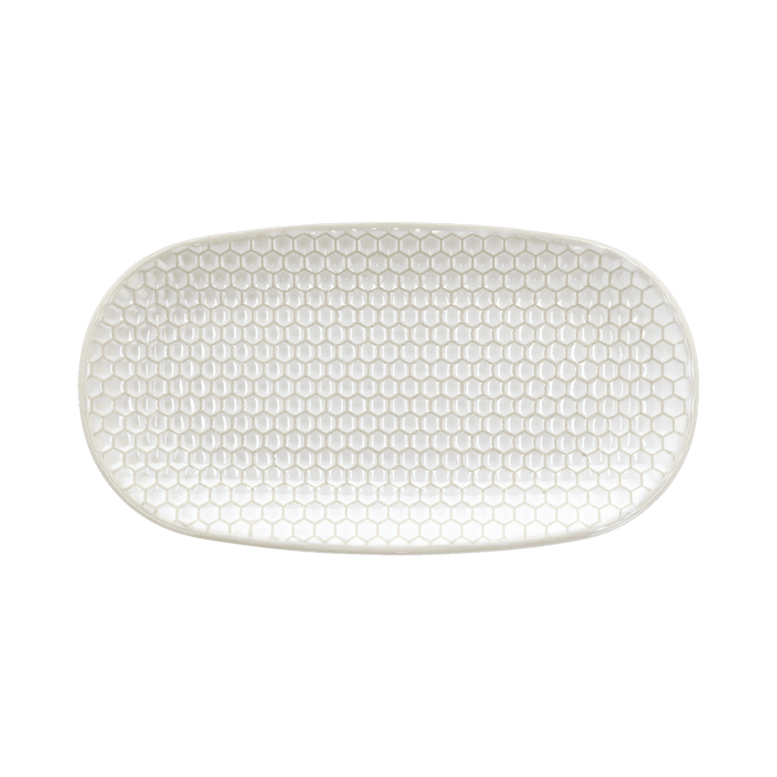 Plate Elstra Stoneware Offwhite