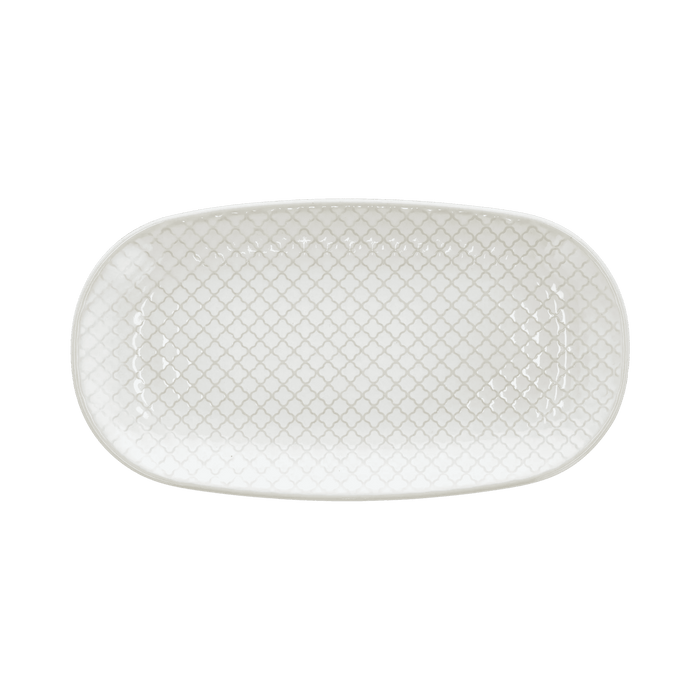 Plate Elstra Stoneware Offwhite