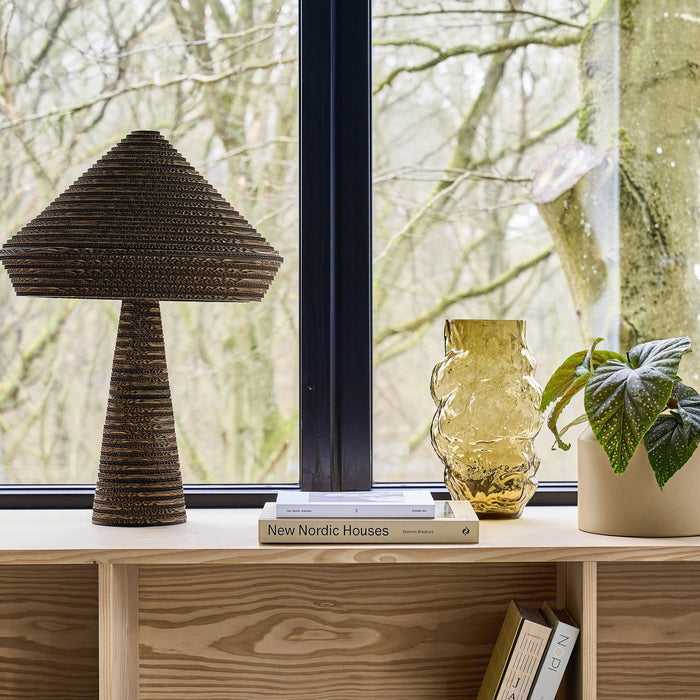 Vase Baks Brown Glass