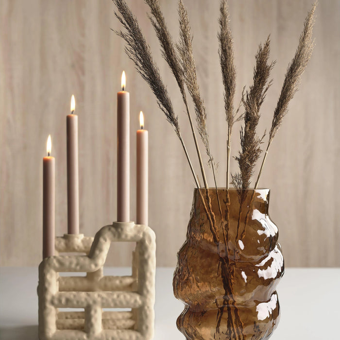 Vase Baks Brown Glass