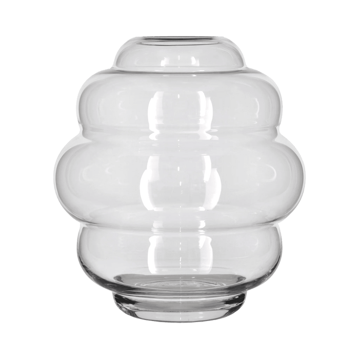 Vase Bubble Clear Glass 25x25x27.5cm