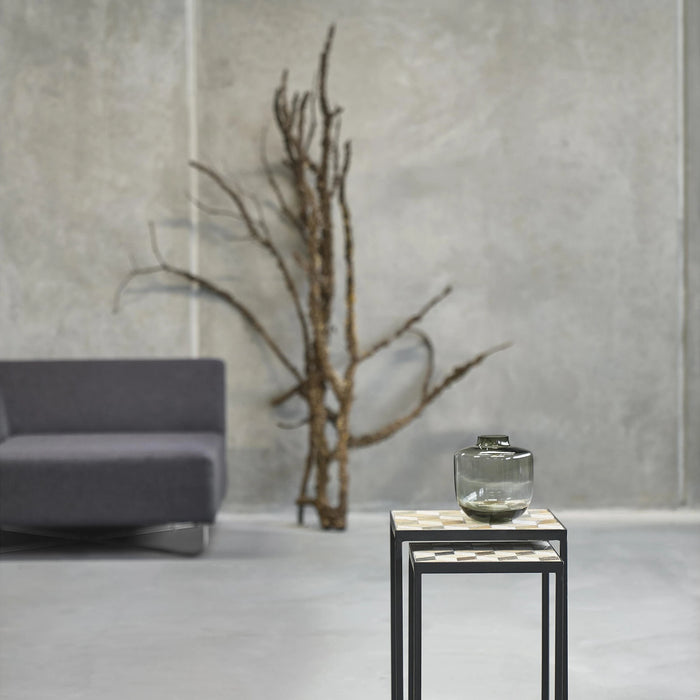 Vase Daun Grey Glass 20x20x21cm