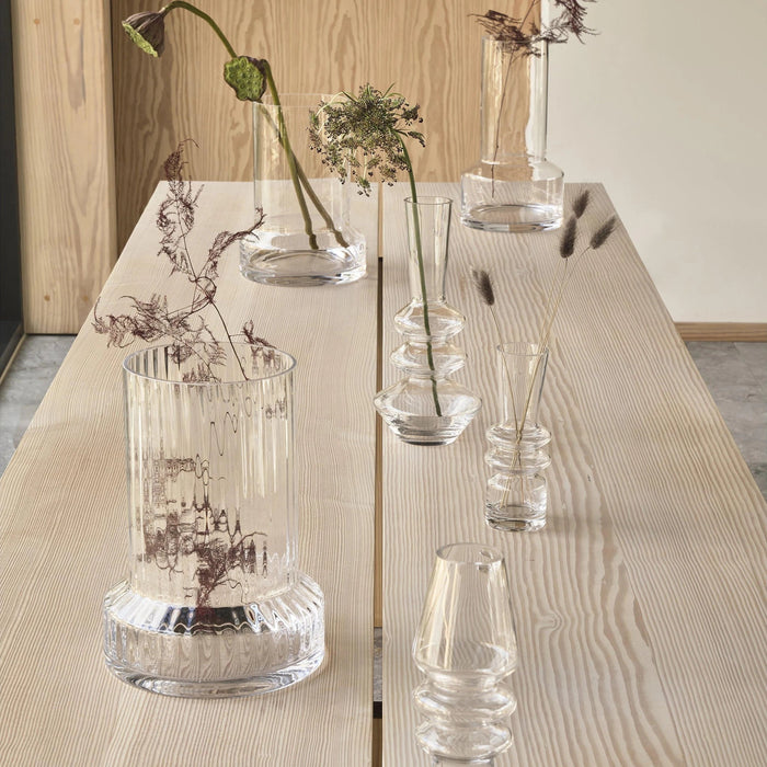 Vase Hvils Clear Glass 19x19x34cm