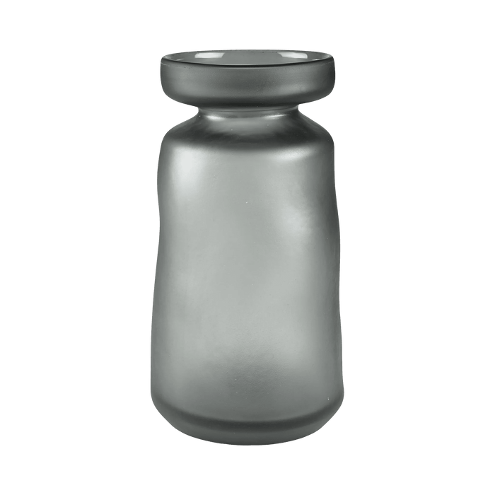 Vase Ist Grey Glass 15.8x15.8x30cm