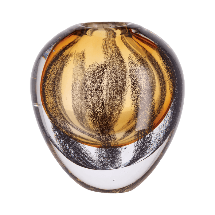 Vase Otea Brown/Black Glass