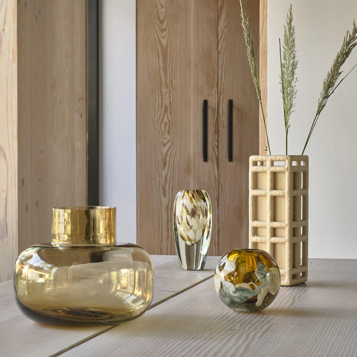 Vase Otea Brown/Blue Glass