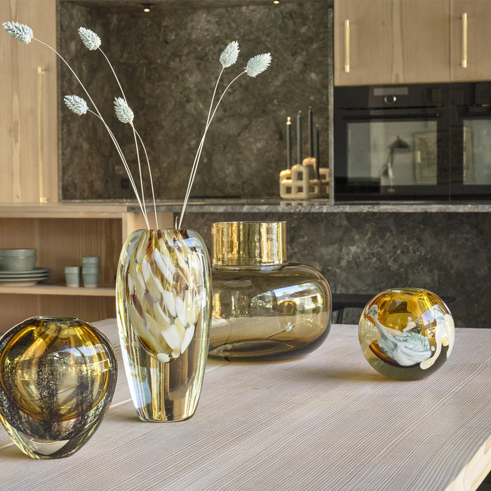 Vase Otea Brown/Blue Glass