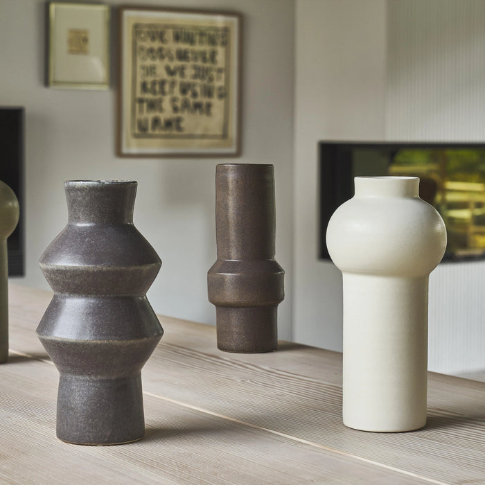 Vase Rost Dark Blue Stoneware