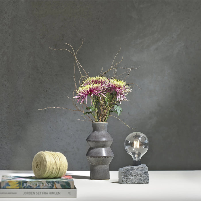 Vase Rost Dark Blue Stoneware