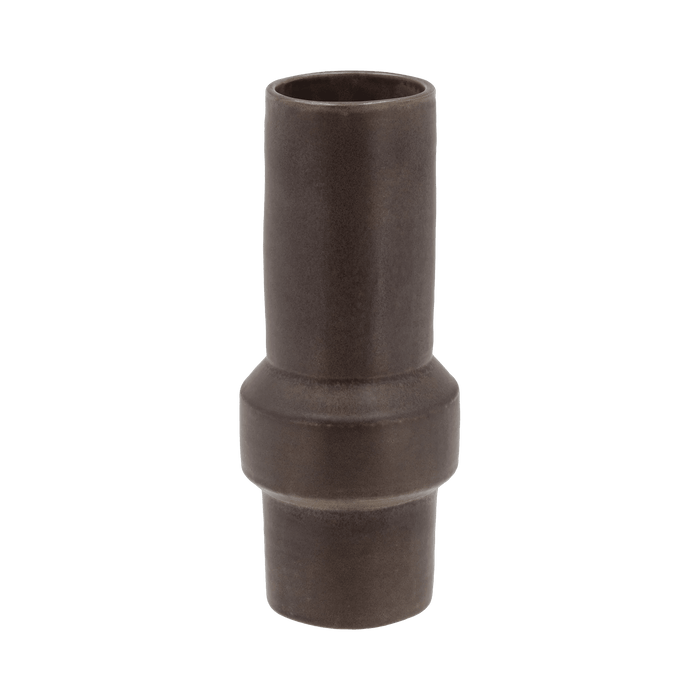 Vase Rost Dark Brown Stoneware