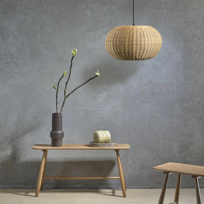 Vase Rost Dark Brown Stoneware