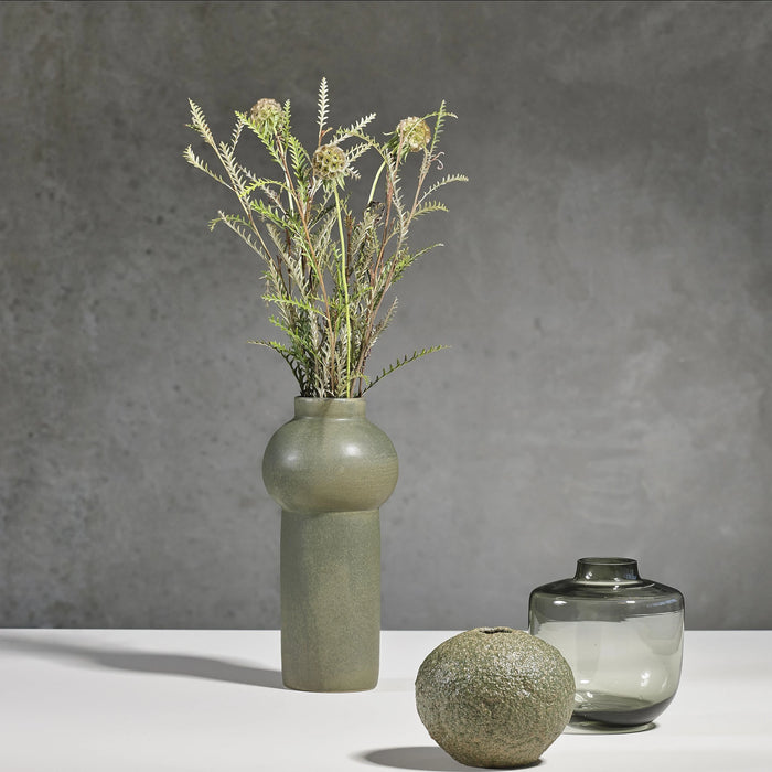 Vase Rost Green Stoneware