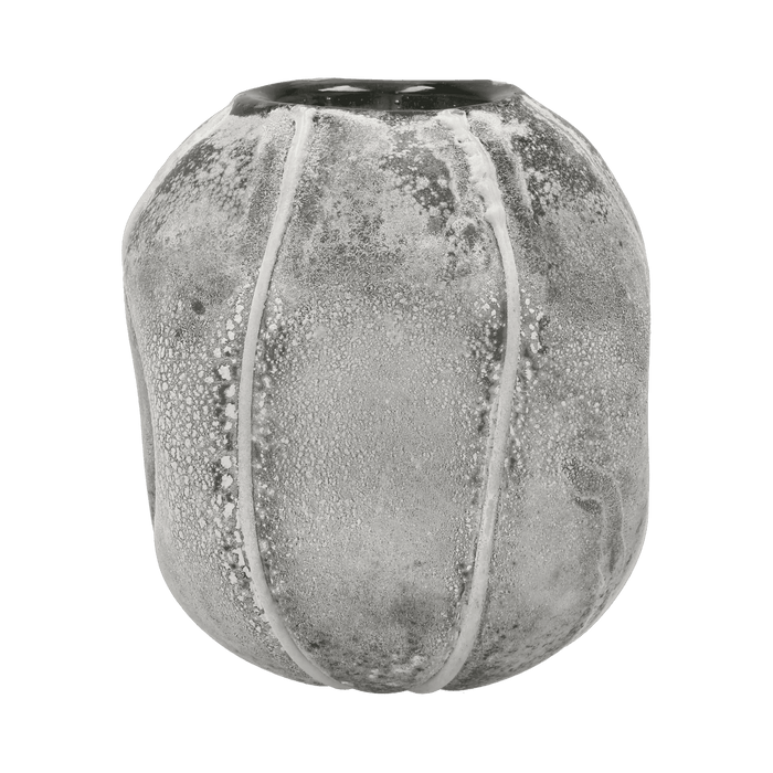 Vase Sigt Smoked Pearl Sandblasted Glass 13x13x13cm