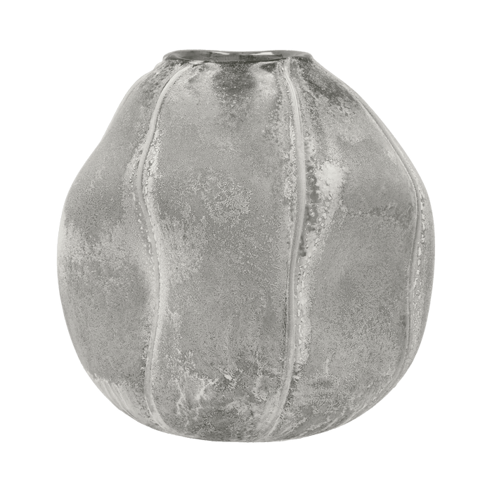 Vase Sigt Smoked Pearl Sandblasted Glass 25x25x27cm