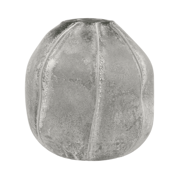 Vase Sigt Smoked Pearl Sandblasted Glass 25x25x27cm