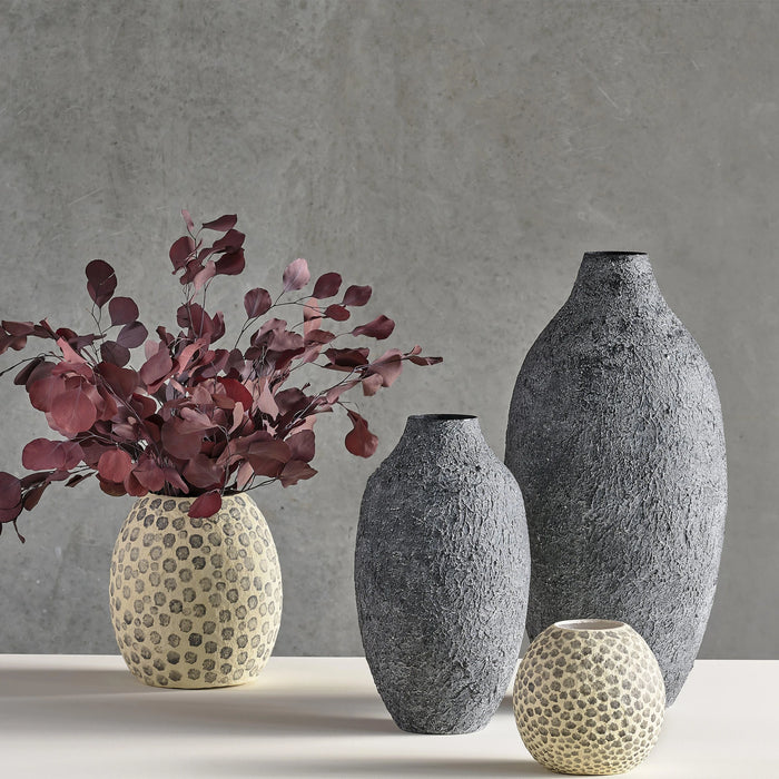 Vase Torden Black Iron 24x24x43cm