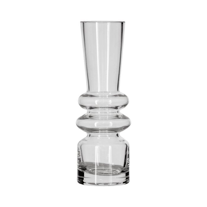Vase Trio Clear Glass 7x7x20cm