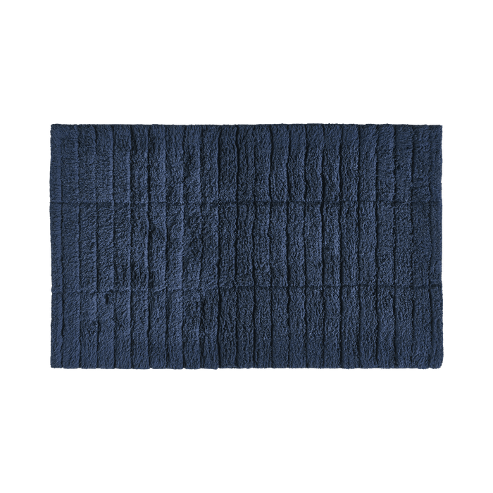 Bath Mat Dark Blue Tiles