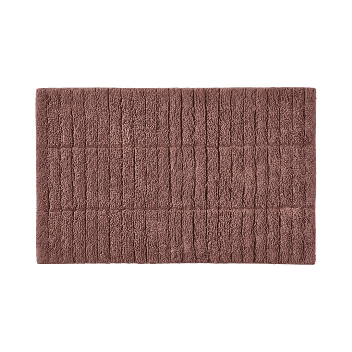Bath Mat Tiles Peach Red