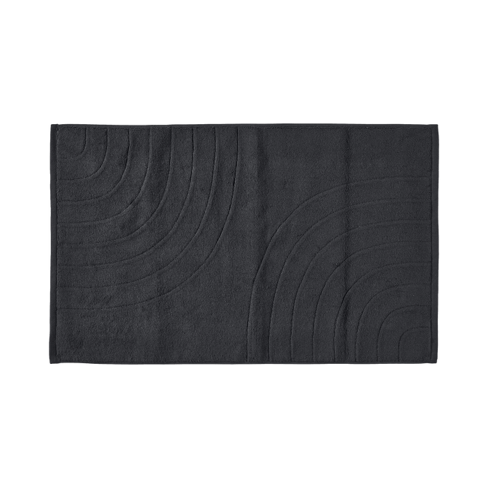 Bath Mat Time Black