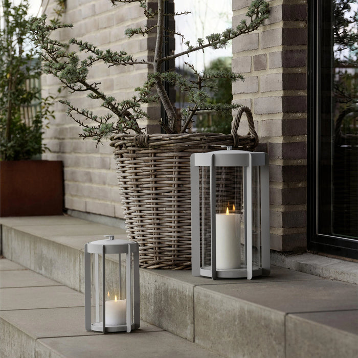 Lantern Firefly Soft Grey 21.5x21.5x35cm