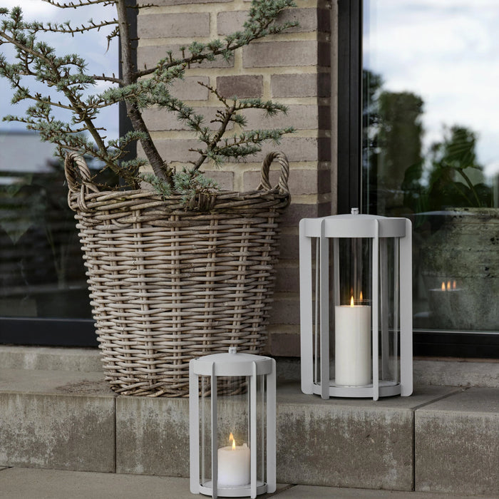 Lantern Firefly Soft Grey 21.5x21.5x35cm