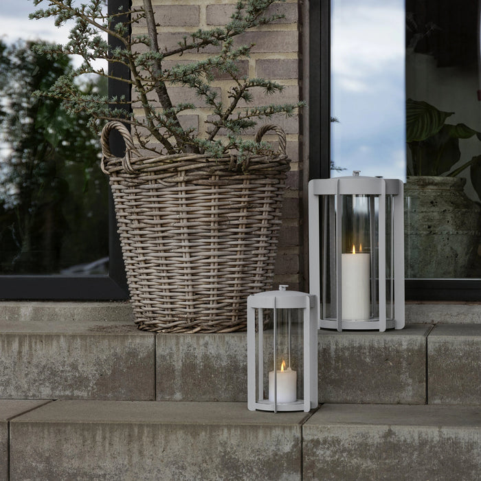 Lantern Firefly Soft Grey 21.5x21.5x35cm