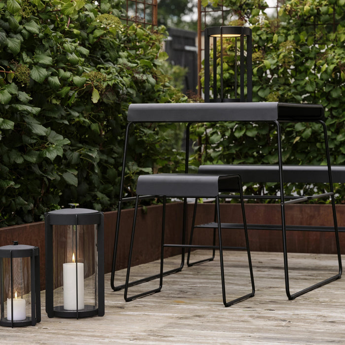 Lantern Led Firefly Black Aluminum