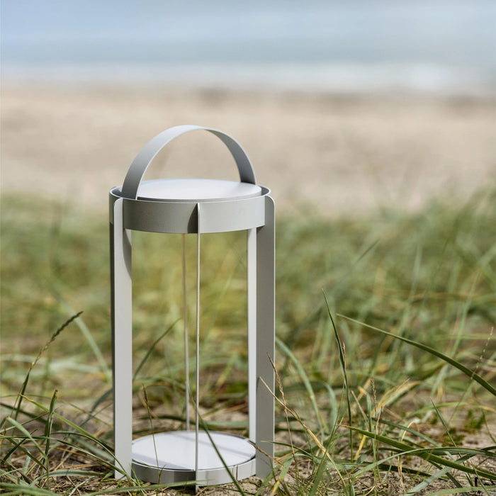 Lantern Led Firefly Soft Grey Aluminum
