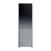 Black refrigerator on a white background