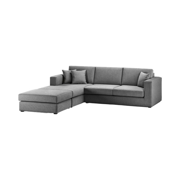 Helsinki 3 Seater Sectional With Ottoman