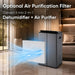 Stadler Form Lukas Titanium Dehumidifier 20L, Auto Mode, 24 Hours Dehumidification for Large Rooms up to 70 m², Optional Air Purification, WiFi Control, Quick Laundry Drying Mode, Silent, 2 Years Warranty Pro Technology