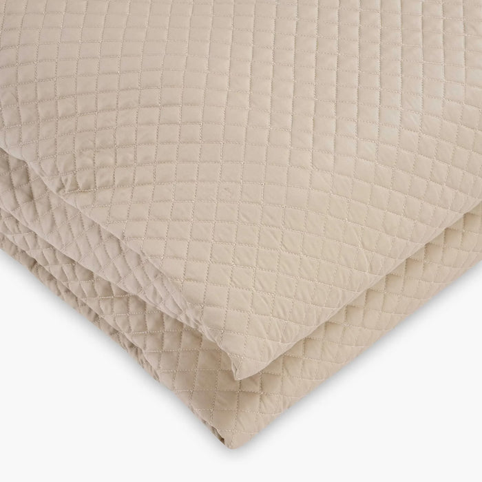 Luxe Cotton Tencel Quilted Bedspread 220X240Cm - Sand