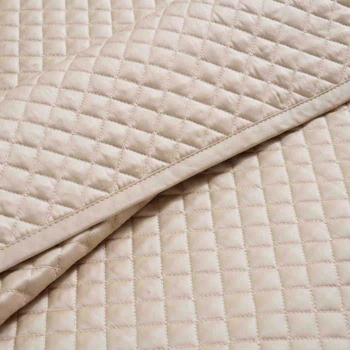 Luxe Cotton Tencel Quilted Bedspread 220X240Cm - Sand