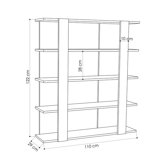 Tita Bookcase 110Cm