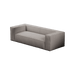 Gray sofa on a green background