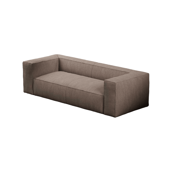 Brown sofa on a transparent background