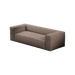 Brown sofa on a transparent background